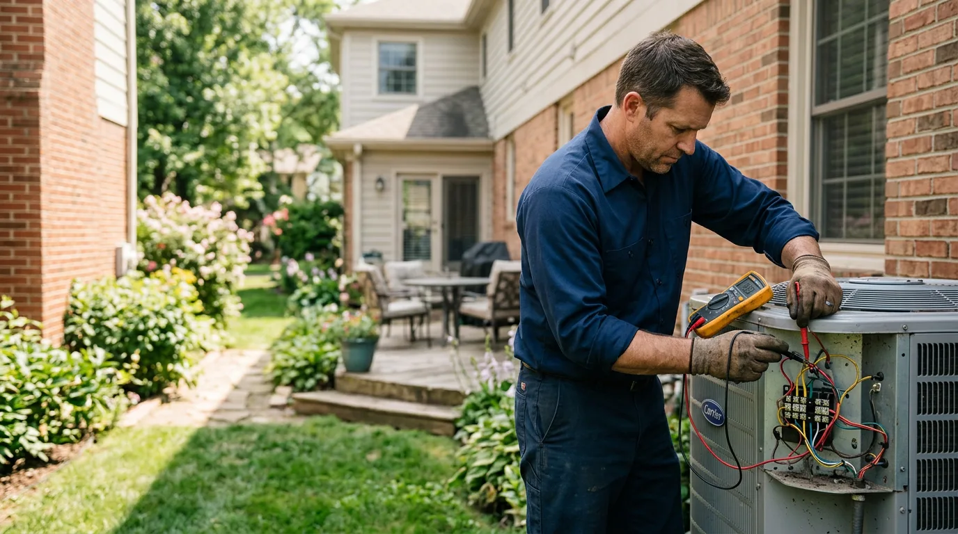 HVAC technician working near Guthrie, KY